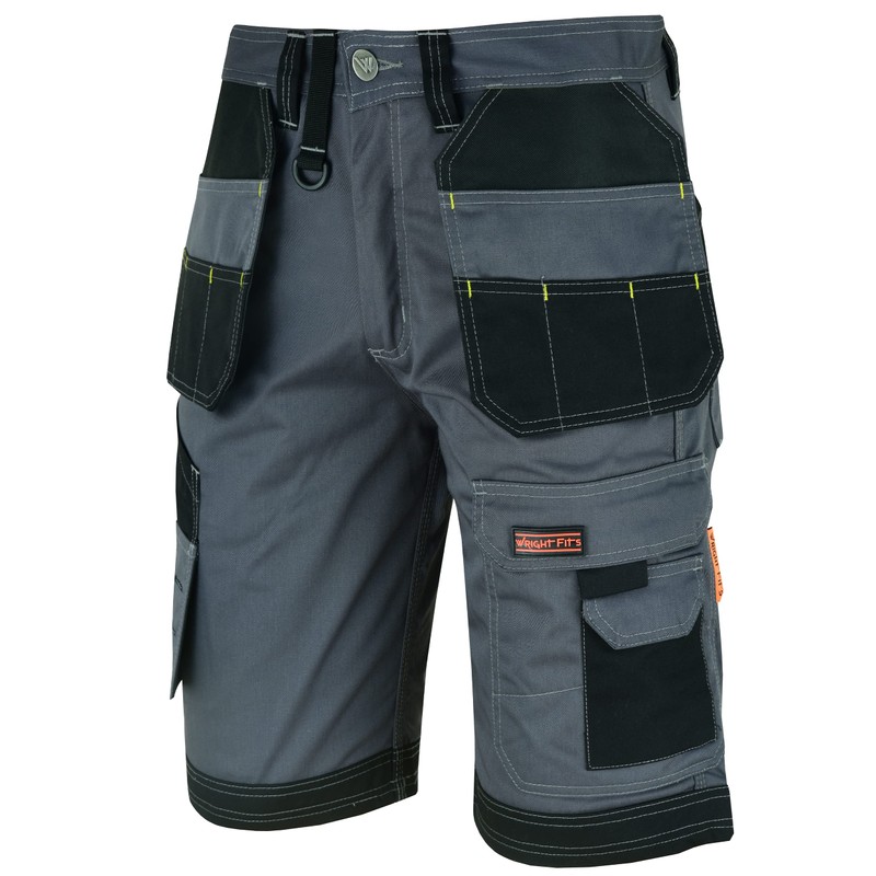 WrightFits Men Holster Work Shorts - Heavy Duty Safety Combat