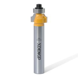XDENGP 1/4 Shank 1/16" Radius Roundover Router Bit - 2 Flute Carbide Round-Over Cut Router Bit
