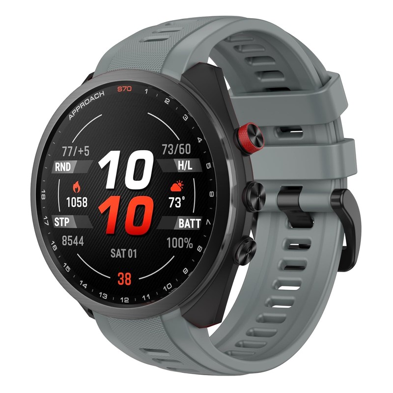 ISABAKE for Garmin Approach S70 47mm Watch Band, 22mm Soft