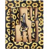 Decorative Garden Tool Set, 3-Piece Floral Pattern Pruning Tools 3pc