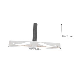 FOMIYES Eyebrow Stencil Ruler Kit 3-point Brow Shaper Eyebrow Stencils for Quick Makeup Natural Symmetry