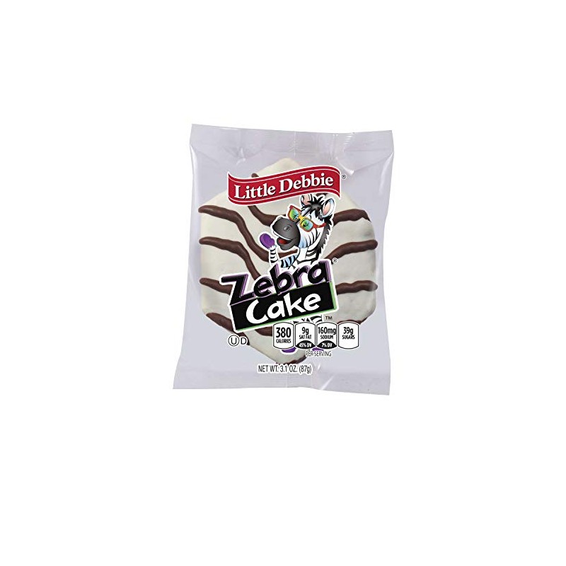 Little Debbie Zebra Cakes, Large 3.1 ounce, Individually Wrapped (Pack