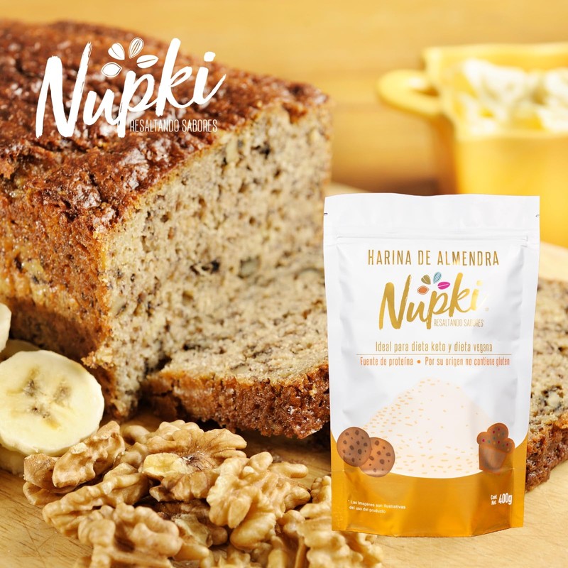 Nupki Harina de Almendra -Keto/vegana- (2 de 400g.)