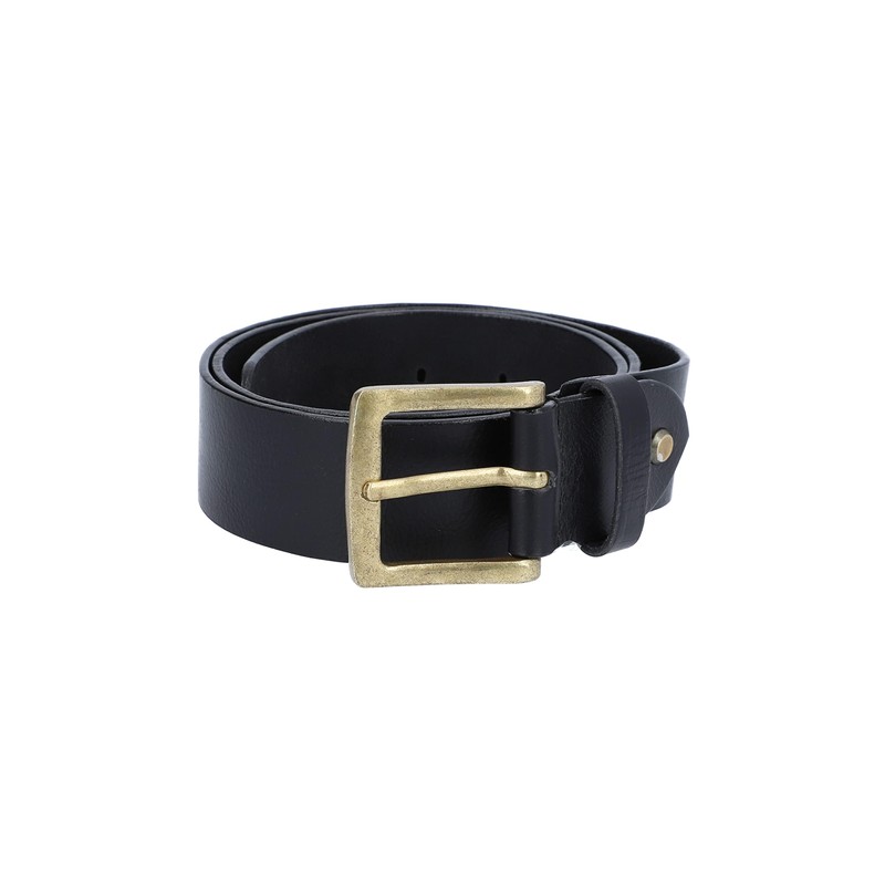 Gusti Leather Belt - Jori Simple Leather Belt with Golden