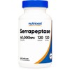 Nutricost Serrapeptase 40,000 SPU, 120 Capsules - Gluten Free, Non-GMO,