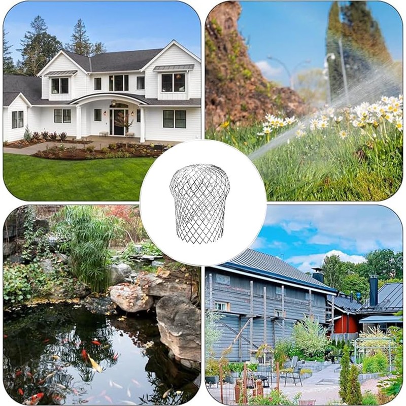 4 Pcs Downspouts Gutter Guards, 3.5 Inch Aluminum Gutter Guard