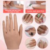 Vnmcry Practice Hand for Acrylic Nails Silicone Fake Hands Mannequin