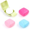 RETON 4 Pcs Travel Soap Container, Portable Soap Holder Dish,