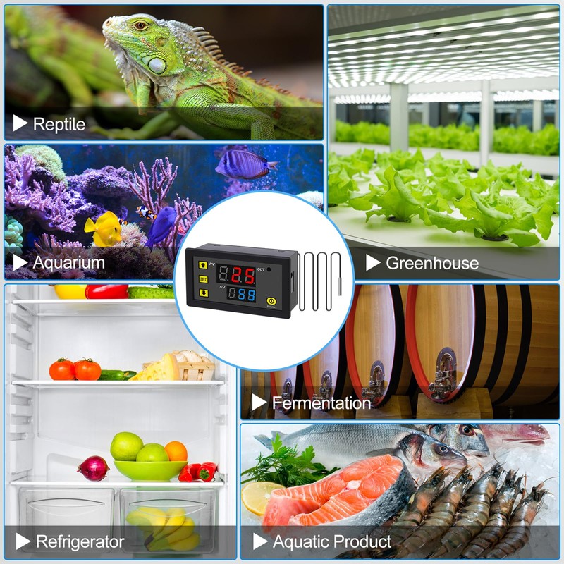 12V Temperature Controller Module -50 to 120°C Digital Temperature Switch