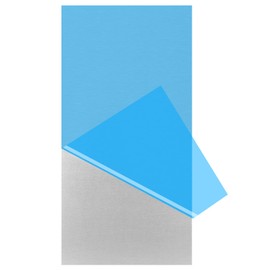 6061 T651 Aluminum Sheet Metal 12 x 24 x 1/8 (0.125”) Inch Flat Plain Aluminum Plate Covered with Protective Film, Heat Treatable Rectangle 3MM Aluminum Metal Plate for Crafting, Industrial