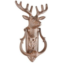 Esschert Design Rustic Cast Iron DB78 Door Knocker Deer