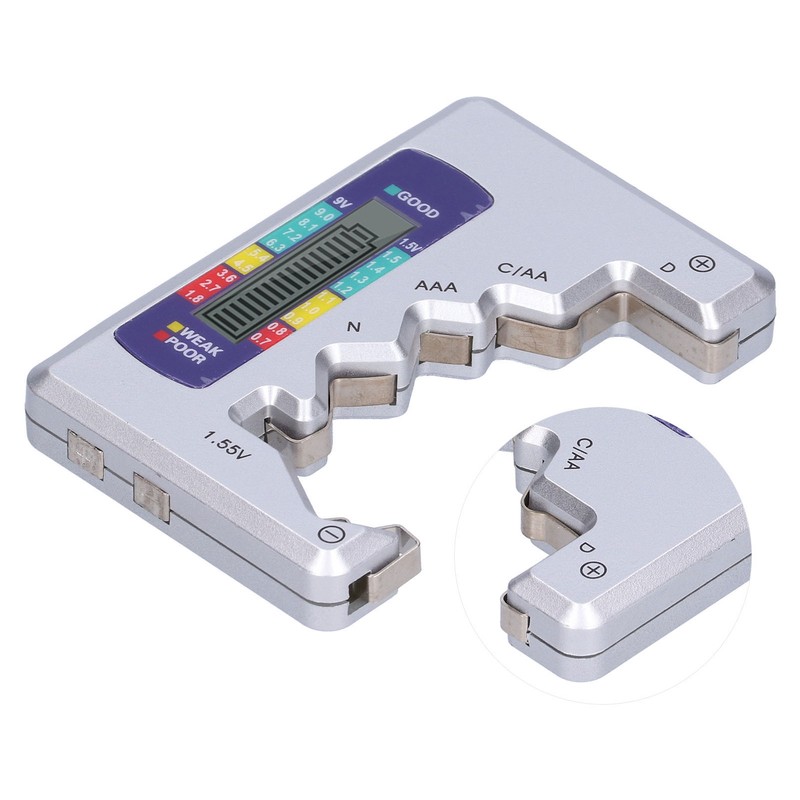 Battery Tester Universal Household Capacity Checker for D C AA
