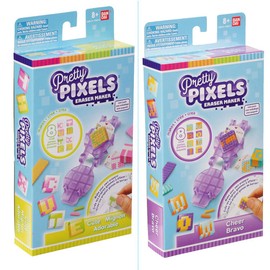 Pretty Pixels – Krazy Pixels – Radiergummi-Fabrik – Mini-Set – Zufällig ausgewähltes Modell – Basteln