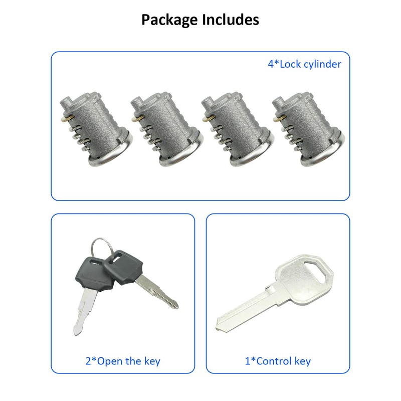 4 Pack Lock Cylinder for Yakima SKS Car Rack System