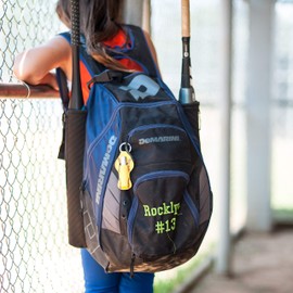 Softball Team Gift for Girls Bulk Teens Player Mom Coaches Keychain - Set of 6 or 12 (Pack of 6)