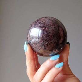 Garnet Sphere Red Sophisticated Soul Crystal Ball 2.5-2.75 inch