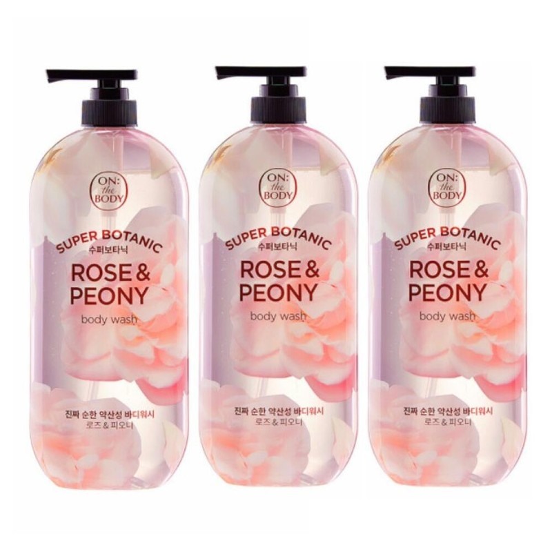 On The Body 약산성바디워시 온더바디 수퍼보타닉 로즈 피오니 바디샴푸 900g