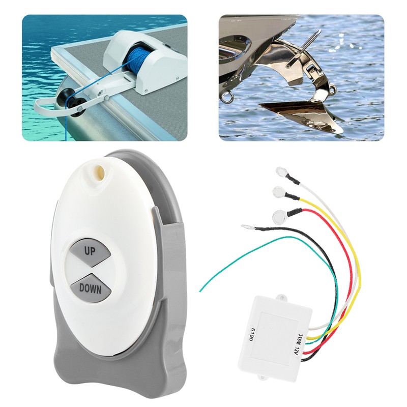 12V Anchor Windlass Wireless Switch Receiver Waterproof Sail Trim Controller