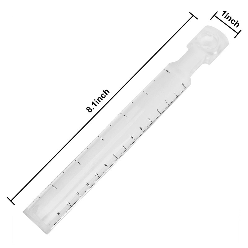 Handheld Magnifier Double Magnifier for Easy Reading, Reading Loupe, Ruler