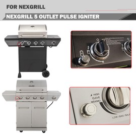 DHL-128-5Q 5 outlet Igniter Replacement for Nexgrill 720-0830H 720-0830X Pulse Igniter Grill Replacement Parts Ignition 720-0925P 720-0783EH 720-0830HR Pulse Ignitor Module Push Bottom Parts