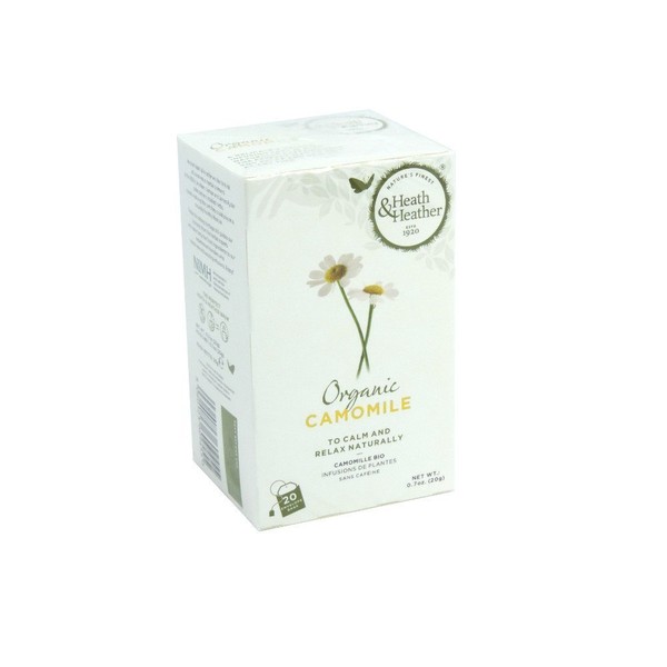 Heath & Heather Organic Camomile Tea 20bags (Pack of 6)