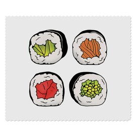 2 x 'Sushi Selection' Microfibre Lens/Glasses Cleaning Cloths (LC00032228)