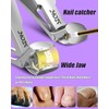 2025 Upgrade Angled Head Nail Clippers for Men, Toenail Clippers