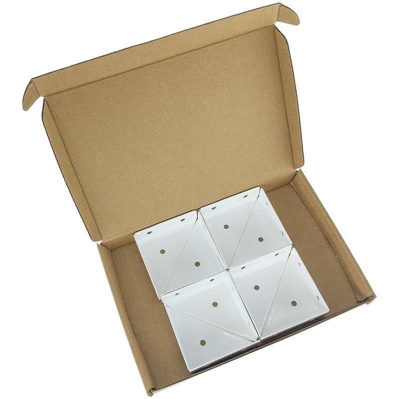 8 PCS Triangle Corner Brackets for Furniture Fastening and Connection