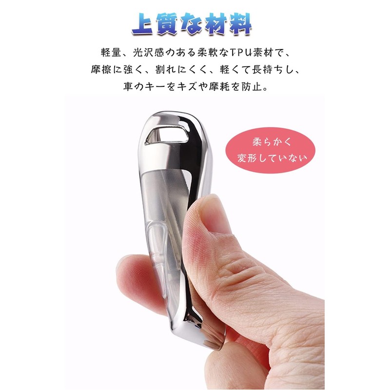 [LETINGFAR] キーケース ホンダ用 スマートキーケース キーカバー キーホルダー 高級 TPU 2/3/4ボタン ホンダ