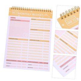 LALAFINA Meal Planner Household Budget Ledger Reusable Notebook for Diet Weekly Menu Tearable Notebook