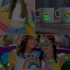 CHARLENT Glow in The Dark Rainbow Temporary Tattoos - 74