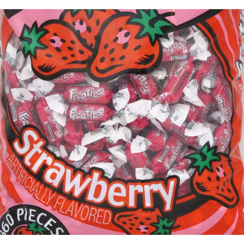 Tootsie Frooties Strawberry Candy 360 Count Bag Tootsie Bulk Candies