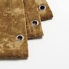 Fredsure Distressed Velvet Shower Curtain Set, 13 Pieces Caramel Gold