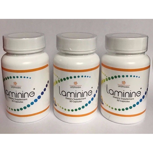 Laminine supplement 3 bottles, LifePharm Global, 05/2023,as low as $29.92/bottle