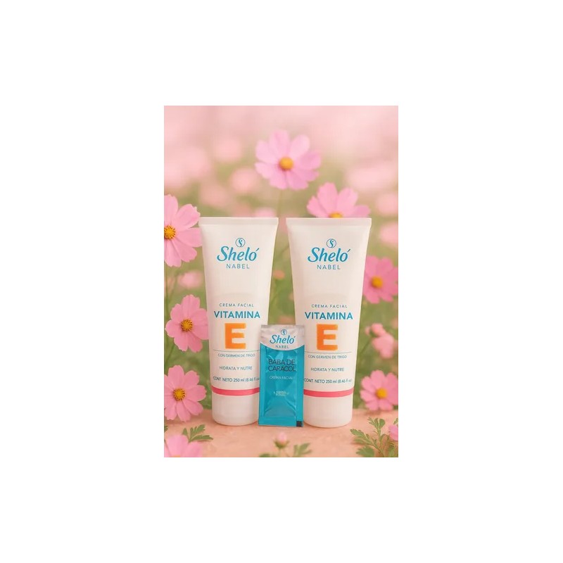 Crema Facial Con Vitamina E Shelo Nabel 2 Pzas. +