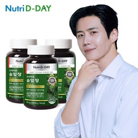 Nutri D Day Premium Pine Needle Tablets x 3 bottles, 180 tablets in total / 뉴트리디데이 프리미엄 솔잎정 x 3병 총180정
