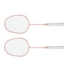 Sports Straight Beat Badminton Racket with Anti Skid Handle Glassy