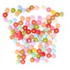 100Pcs 6mm Kawaii Flowers Cabochons Mixed Colors Resin Flat Charms