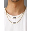 ChainsHouse 14K Gold Snake Chain Necklace for Men Women, Classic