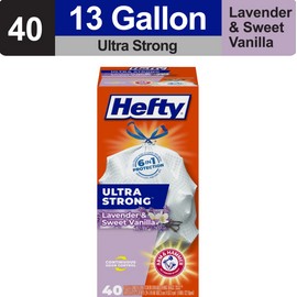 13 gallon Trash Bags, Tall Kitchen Trash Bags, White, Lavender and Sweet Vanilla
