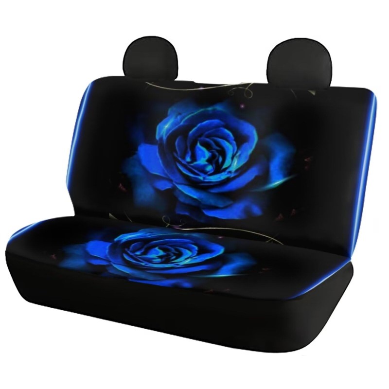 Howilath Novelty Blue Rose Thorns Women Auto Car Seat Cover