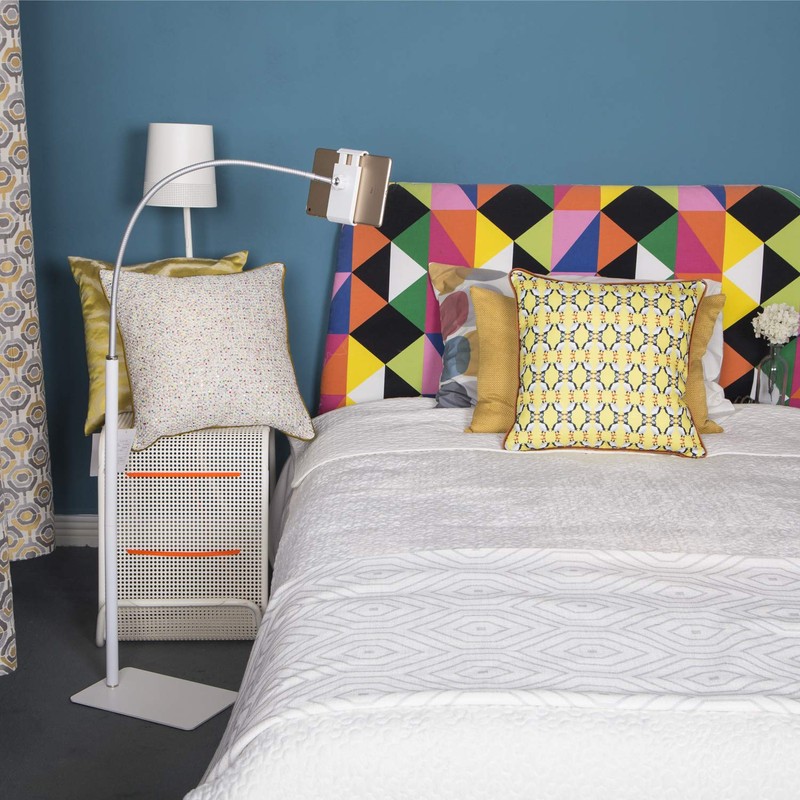 Creatop Tablet Floor Stand with Flexible Gooseneck and Stable Aluminum