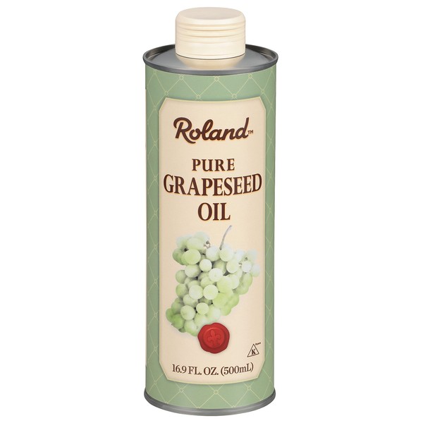Roland Foods Pure Grapeseed Oil, Specialty Imported Food, 16.9 Fl Oz Can (Pack of 3)