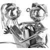 BRUBAKER Flaschenhalter Liebespaar Metall Skulptur Geschenk mit Geschenkkarte