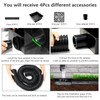 Black Gutter Downspout Extensions Catch Basin Low Profile Downspout Extender
