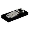Keyring pendant with heart cut-out and engraving "Eigenschaften einer Mama"