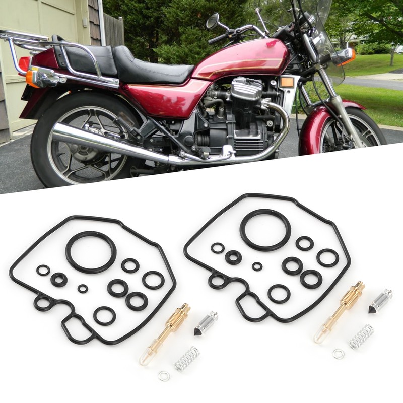 2 Sets Motorcycle Overhaul Carburetor Rebuild Kit Fit for Honda
