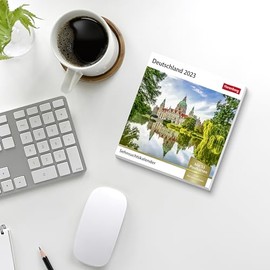 Deutschland Sehnsuchtskalender 2023. Reise-Kalender mit 12 atemberaubenden Postkarten der schönsten Plätze Deutschlands. Postkartenkalender 2023. 16x17cm: Wochenkalender mit 53 Postkarten