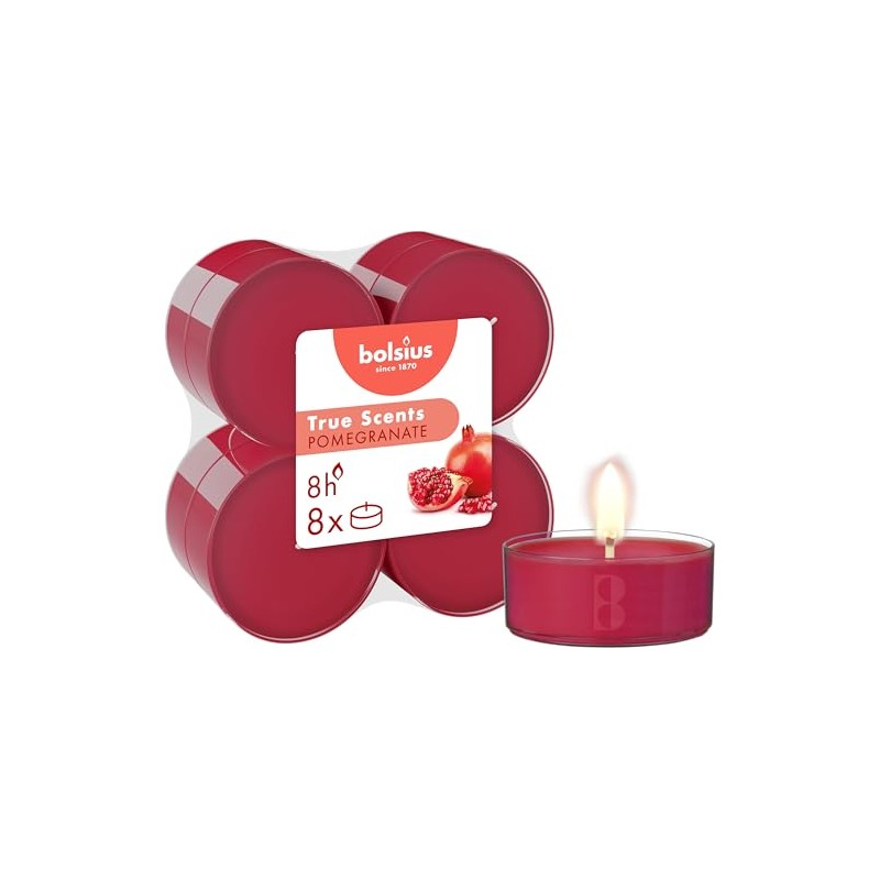 Bolsius True Scents - Maxi Scented Tea Lights - Pomegranate