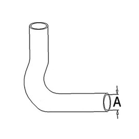 RAParts Radiator Hose Lower (Gas) Part Number A-70233431 Fits Allis Chalmers D15